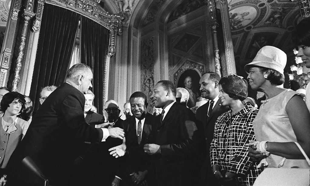 LBJ and Martin Luther King