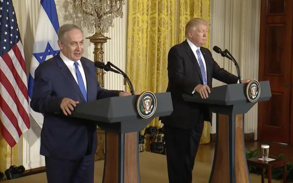 Israeli PM Netanyahu and President Trump, 2/15/17.