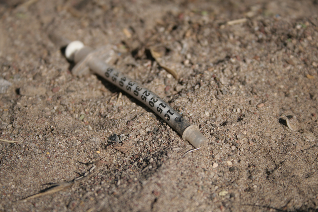heroin needle