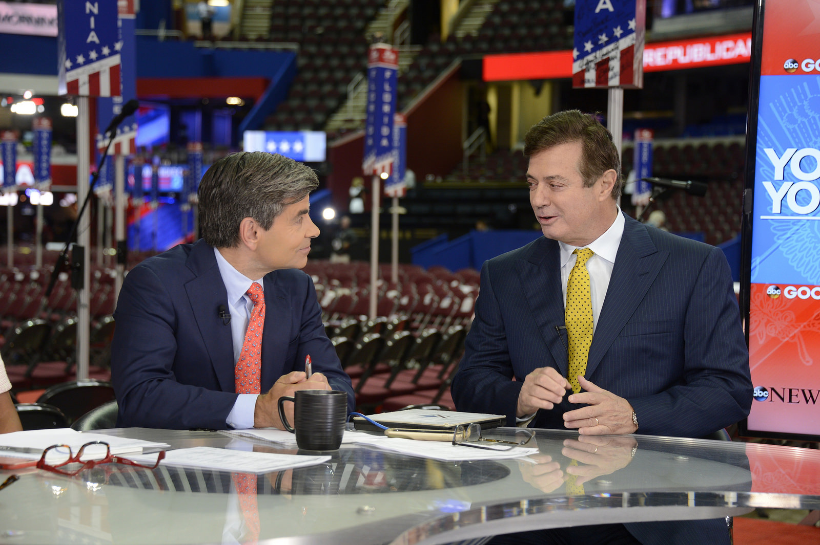 Paul Manafort and George Stephanopoulos