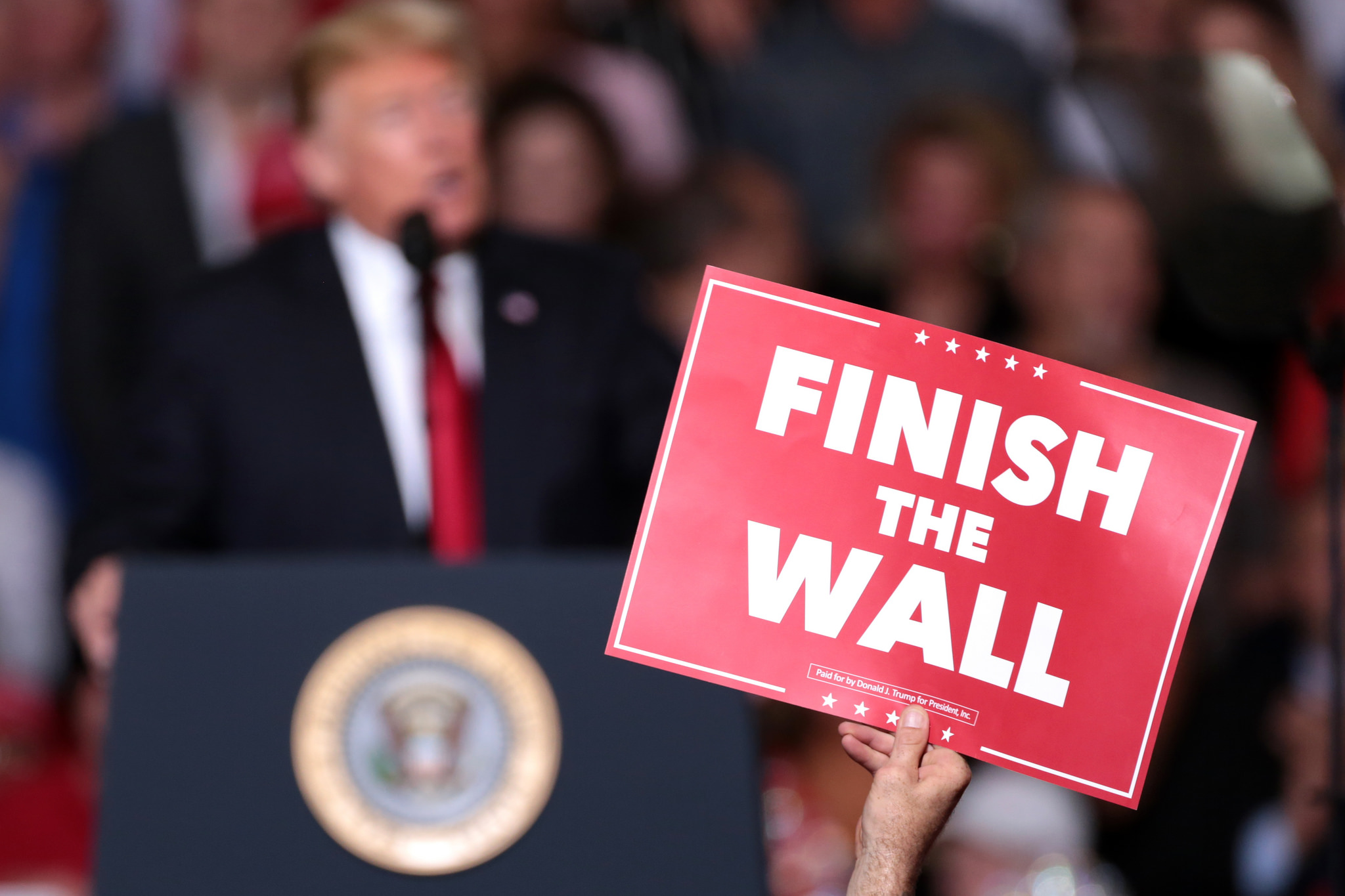 Trump Rally Wall