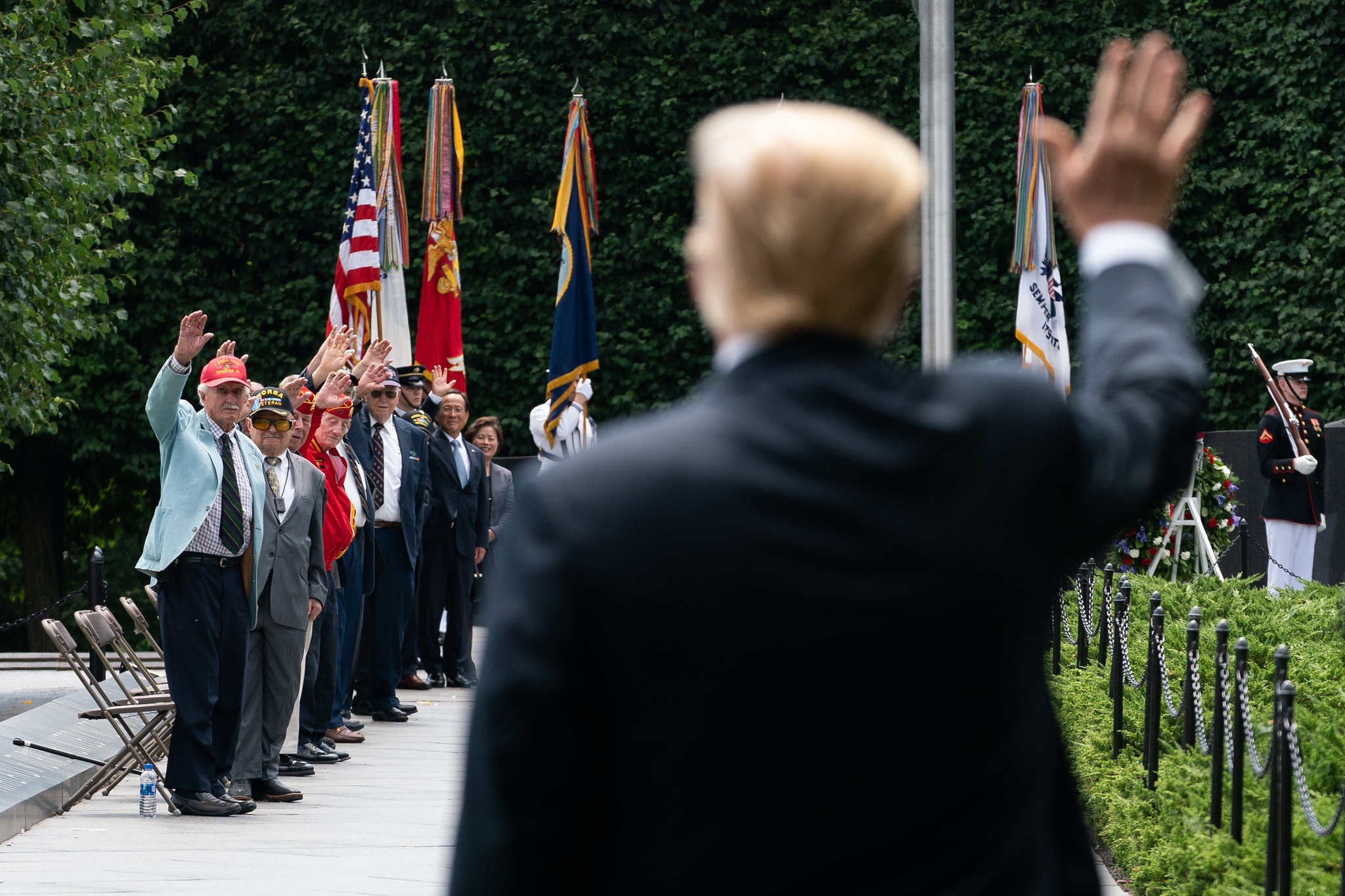 Donald Trump at Wreath Laying Ceremony on June 25, 2020
