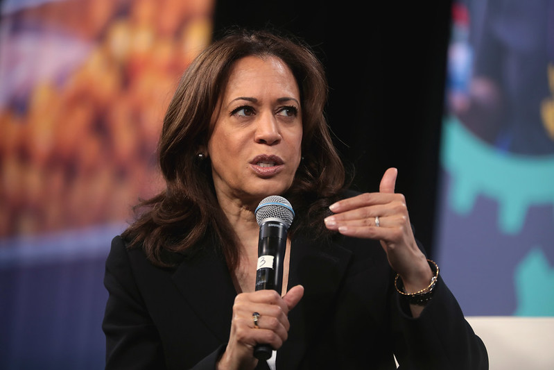 Harris at the 2019 National Forum on Wages and Working People