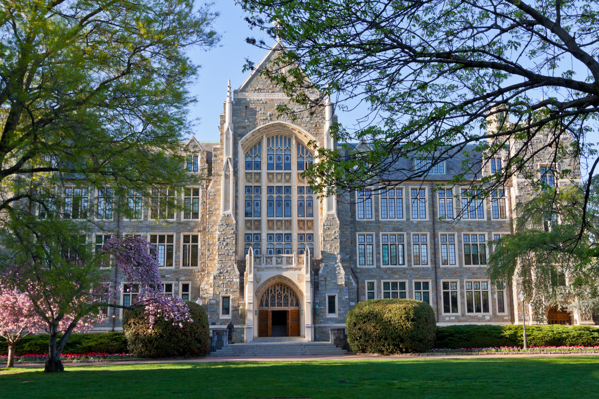 Front view of the Georgetown University in Washington